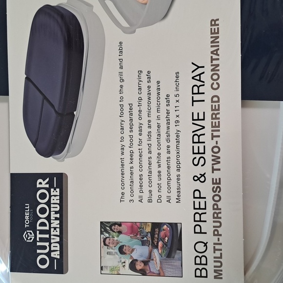 Tortellini Outdoor Adventure BBQ Prep & Serve Tray NEW - Picture 4 of 5